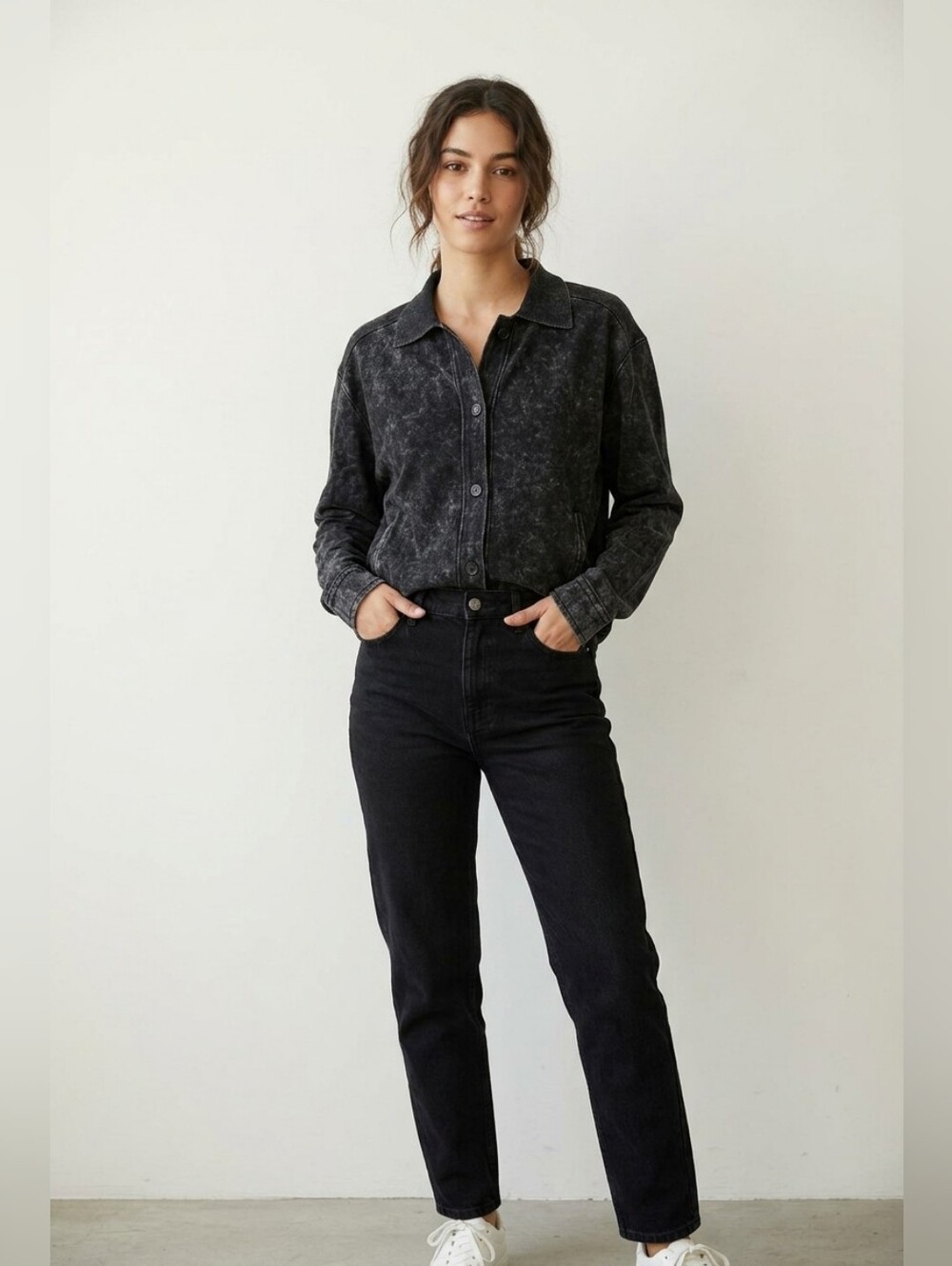141. Zara Collared Button Up Heavy Knit Cardigan